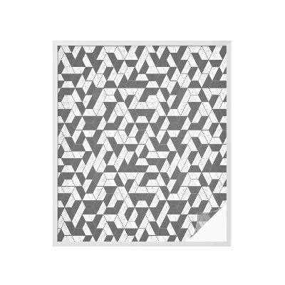 Vinduesfolie mod indkig med glasmaleri Geometriske illusioner