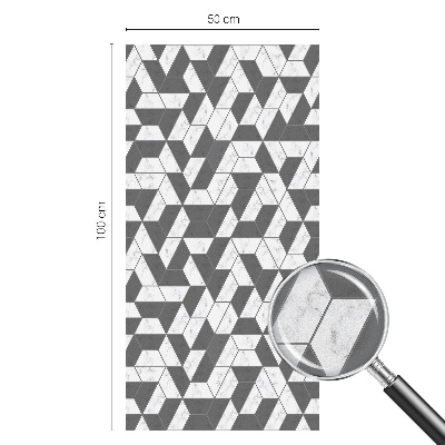 Vinduesfolie mod indkig med glasmaleri Geometriske illusioner