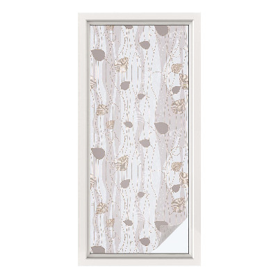 Dekorationsfolie til vindue mod indkig Elegante blade