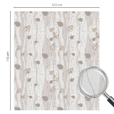 Dekorationsfolie til vindue mod indkig Elegante blade