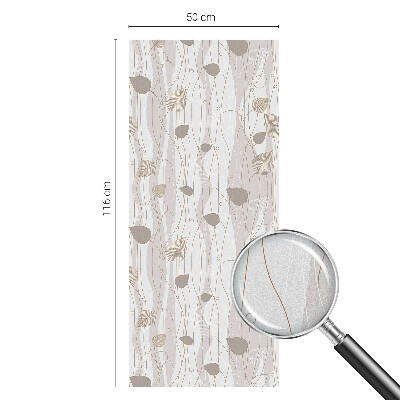 Dekorationsfolie til vindue mod indkig Elegante blade