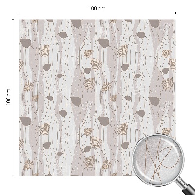 Dekorationsfolie til vindue mod indkig Elegante blade