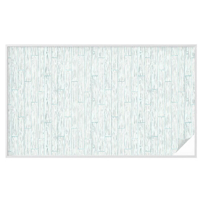 Vinduesfolie mod indkig med glasmaleri Træmønster