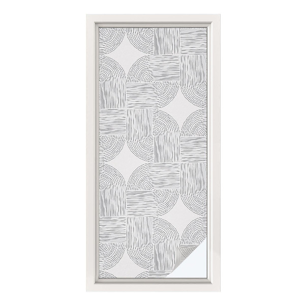 Dekorationsfolie til vindue mod indkig Fredelig symmetri