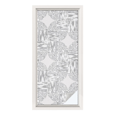 Dekorationsfolie til vindue mod indkig Fredelig symmetri