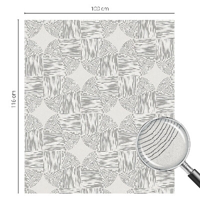 Dekorationsfolie til vindue mod indkig Fredelig symmetri