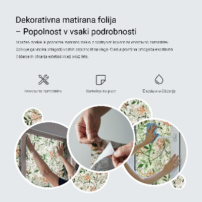 Dekorationsfolie til vindue mod indkig Fredelig symmetri