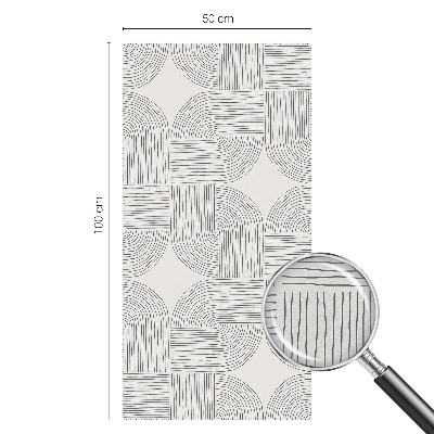 Dekorationsfolie til vindue mod indkig Fredelig symmetri