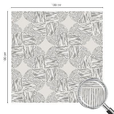 Dekorationsfolie til vindue mod indkig Fredelig symmetri