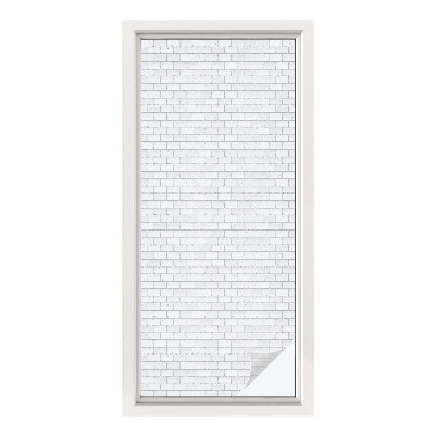 Vinduesfolie med mønster til afskærmning Murstenstekstur