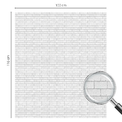 Vinduesfolie med mønster til afskærmning Murstenstekstur