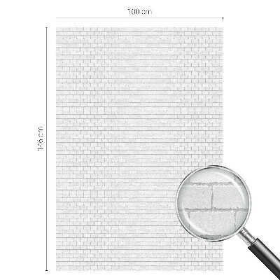 Vinduesfolie med mønster til afskærmning Murstenstekstur