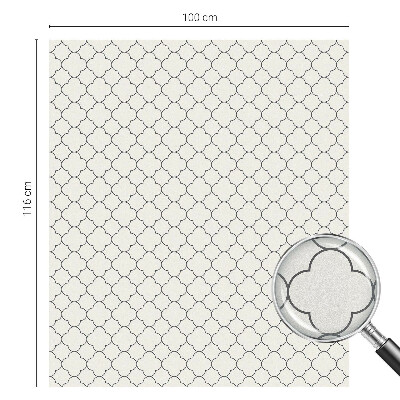 Vinduesfolie mod indkig med glasmaleri Enkel elegance