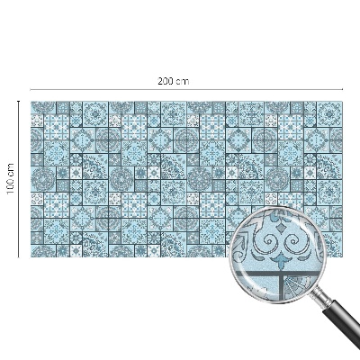 Selvklæbende vinduesfolie Blå fliser