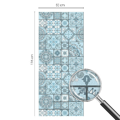 Selvklæbende vinduesfolie Blå fliser
