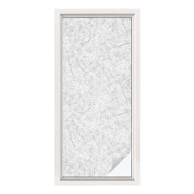 Vinduesfolie med mønster til afskærmning Trætekstur