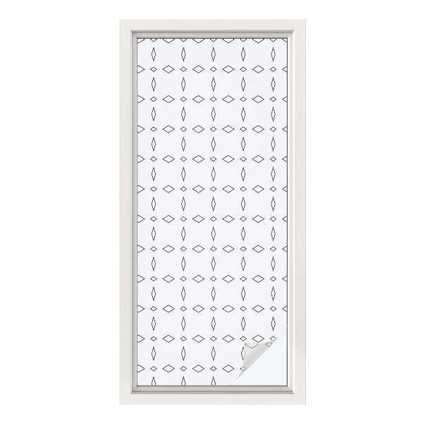 Selvklæbende vinduesfolie Rhombusformer