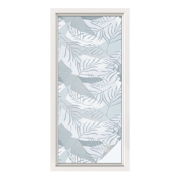 Vinduesfolie mod indkig med glasmaleri Diskrete blade