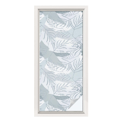 Vinduesfolie mod indkig med glasmaleri Diskrete blade