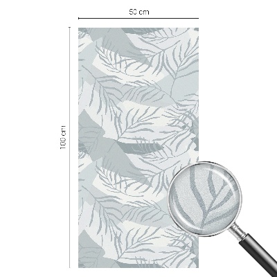 Vinduesfolie mod indkig med glasmaleri Diskrete blade