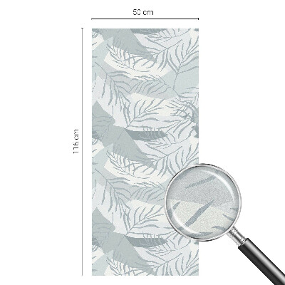 Vinduesfolie mod indkig med glasmaleri Diskrete blade