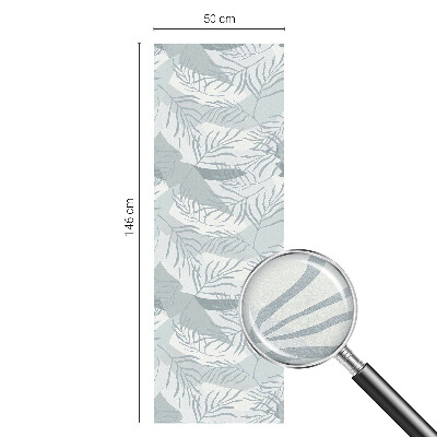 Vinduesfolie mod indkig med glasmaleri Diskrete blade