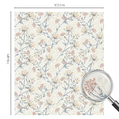 Dekorationsfolie til vindue mod indkig Blomster af harmoni