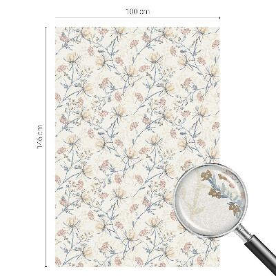 Dekorationsfolie til vindue mod indkig Blomster af harmoni