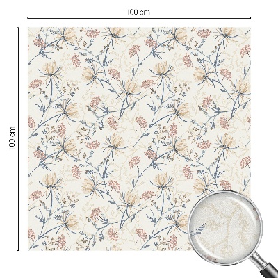 Dekorationsfolie til vindue mod indkig Blomster af harmoni