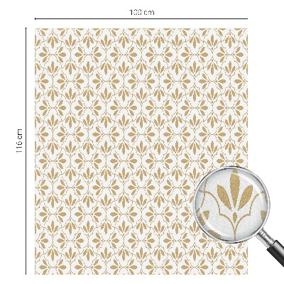 Vinduesfolie mod indkig med glasmaleri Plantens elegance