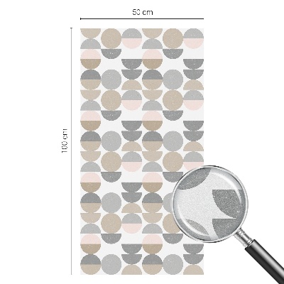 Dekorationsfolie til vindue mod indkig Geometriske mønstre