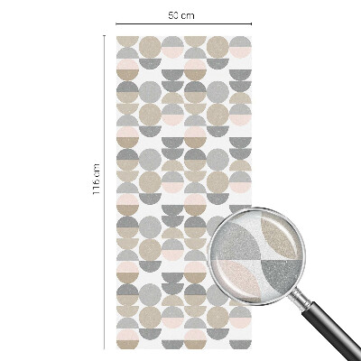 Dekorationsfolie til vindue mod indkig Geometriske mønstre