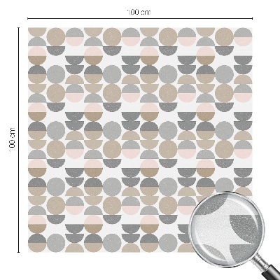 Dekorationsfolie til vindue mod indkig Geometriske mønstre