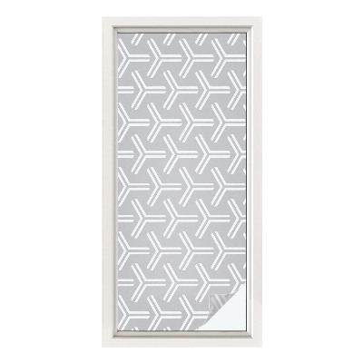 Dekorationsfolie til vindue mod indkig Minimalistiske linjer