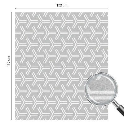 Dekorationsfolie til vindue mod indkig Minimalistiske linjer