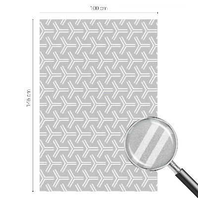 Dekorationsfolie til vindue mod indkig Minimalistiske linjer