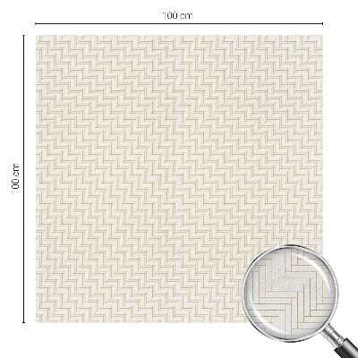 Vinduesfolie mod indkig med glasmaleri Sildebensmønster elegance