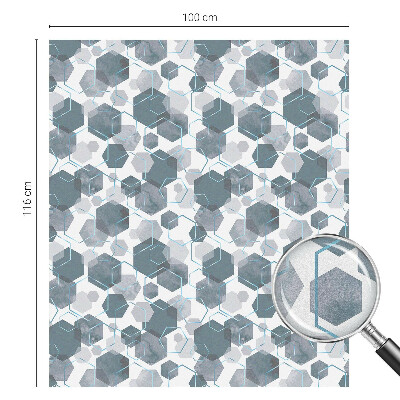 Selvklæbende vinduesfolie Geometriske sekskanter