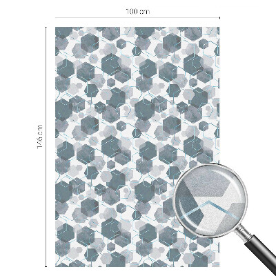Selvklæbende vinduesfolie Geometriske sekskanter