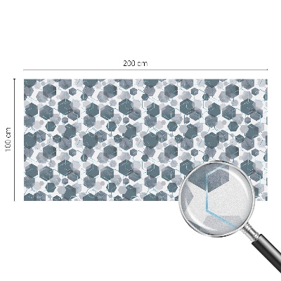 Selvklæbende vinduesfolie Geometriske sekskanter