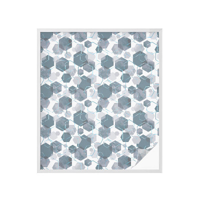 Selvklæbende vinduesfolie Geometriske sekskanter