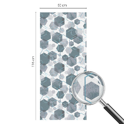 Selvklæbende vinduesfolie Geometriske sekskanter
