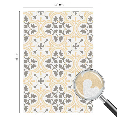 Vinduesfolie mod indkig med glasmaleri Plantemønstre