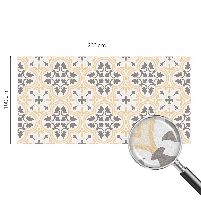 Vinduesfolie mod indkig med glasmaleri Plantemønstre