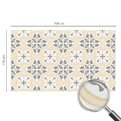 Vinduesfolie mod indkig med glasmaleri Plantemønstre