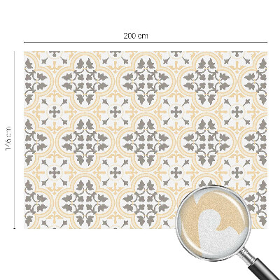 Vinduesfolie mod indkig med glasmaleri Plantemønstre