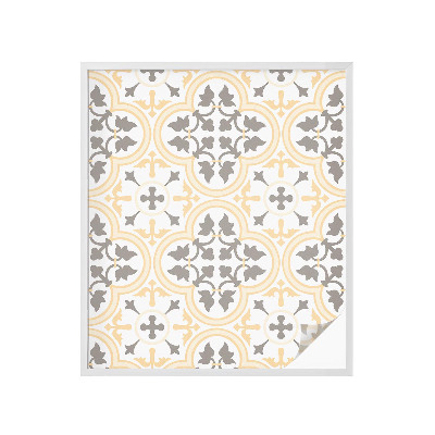 Vinduesfolie mod indkig med glasmaleri Plantemønstre