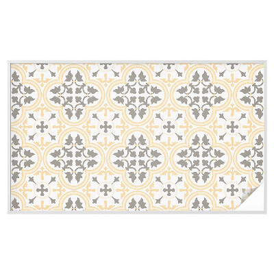 Vinduesfolie mod indkig med glasmaleri Plantemønstre