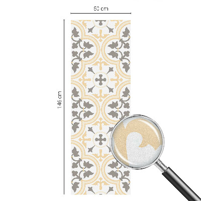 Vinduesfolie mod indkig med glasmaleri Plantemønstre