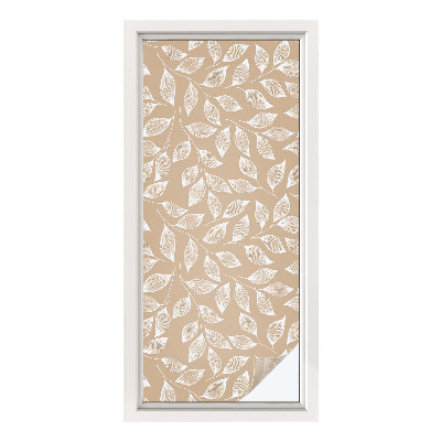 Vinduesfolie med mønster til afskærmning Blade natur